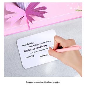 Tarjeta de Felicitación 3D Hecha a Mano para el Día del Maestro, Adornos de Papel Tallado, Tarjeta con Ramo para Enviar a los Maestros - Product Image 2