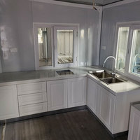 Design Moderne, Maisons Tiny Luxueuses en Conteneur Maritime, Maisons Préfabriquées Modulaires, Bâtiment Portable Préfabriqué