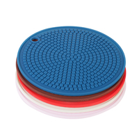 Sets de table en silicone de forme ronde de nouveau design tapis de table à manger d'isolation thermique pour le caoutchouc de ménage de cuisine