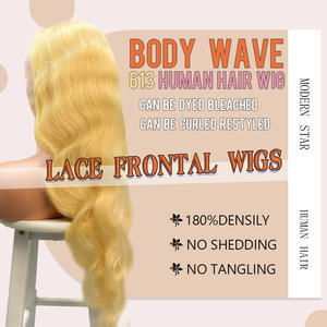 Peluca frontal de encaje 13x4 613 HD de cabello virgen sin procesar con cutícula alineada, peluca frontal de encaje lisa 13x6, pelucas de cabello humano - Product Image 4