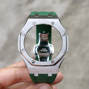 Kit de modification pour montres G-Shock GA-2100/GA-2110 pour hommes : bracelet en silicone respirant, boucle en acier inoxydable, fermoir papillon, boîtier métallique de remplacement - Product Image 5