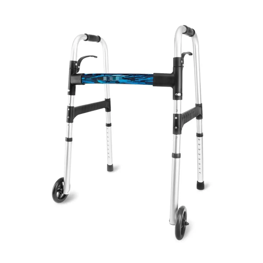 Bliss Medical, nuevo diseño, estilo KD, andador plegable para adultos, andador para ancianos, soporte de marco, frenos de mano para personas mayores