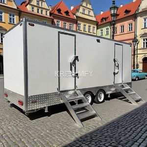 Remolque de Baño Portátil de Lujo para Alquiler, con 2 Cabinas, para Bodas y Eventos - Product Image 4