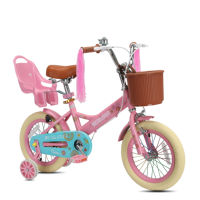 Nouveau vélo princesse fille enfants 12/14/16/18 pouces bébé poussette avec roue clignotante pour enfants