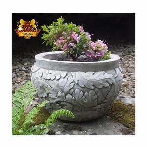 Vaso da fiori <span class=keywords><strong>in</strong></span> <span class=keywords><strong>pietra</strong></span> <span class=keywords><strong>in</strong></span> marmo solido con fioriere <span class=keywords><strong>in</strong></span> <span class=keywords><strong>pietra</strong></span> da giardino personalizzato a buon mercato - Product Image 2