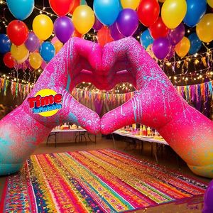 Globo Publicitario Inflable Gigante <span class=keywords><strong>de</strong></span> Personajes <span class=keywords><strong>de</strong></span> Dibujos Animados, Personalizado, Impermeable, <span class=keywords><strong>de</strong></span> Tela Oxford <span class=keywords><strong>de</strong></span> PVC, con Forma <span class=keywords><strong>de</strong></span> Corazón, Manos, LED, Resistente a la Intemperie - Product Image 2