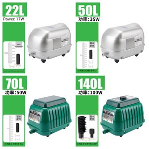 Vente chaude petite pompe d'aérateur d'aquarium rectangulaire pompe à oxygène de réservoir de poisson en métal écologique à faible bruit - Product Image 2