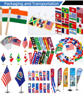 Banderines Personalizados de Países, Mini Banderas de Tela de Poliéster, Banderas de Diferentes Países, Bandera de Brasil - Product Image 5