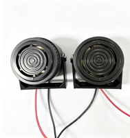 Buzzer Piezo 105dB dengan Suara Burung, Casing Hitam, Sirine Peringatan untuk Forklift, Peralatan Industri, Sistem Alarm Keamanan