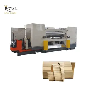 Máquina de papelão ondulado de perfil duplo de carcaça de papel de carcaça única de alta velocidade para serviço pesado