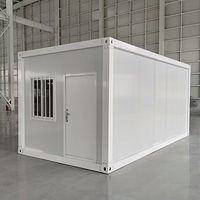 Conteneur pliable économique, maison préfabriquée de 20 pieds ou 40 pieds pour logement mobile