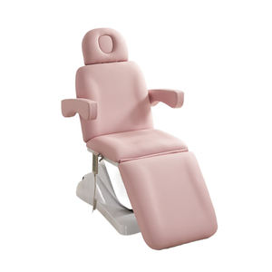 เตียงนวดหน้าราคาประหยัดสำหรับร้านเสริมสวย  แบบโมเดิร์นสีชมพูสำหรับสปา - Product Image 4