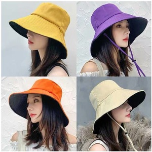 Moda Reversible Unisex en blanco verano sombrilla logotipo personalizado gorra bordado diseñador doble cara pescador Bucks sombrero de cubo - Product Image 2