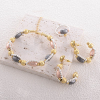 Kinnear mariée luxe dubaï véritable or argent plaqué ensemble de bijoux coûteux érythrée collier mode 4 couleurs Olive ensembles de bijoux