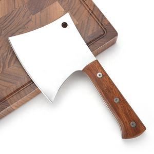 Hachoir à viande ergonomique avec poignée en bois, 4 pouces, robuste, os - Product Image 4