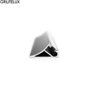 Perfil de Aluminio con Barra Oblicua de 45 Grados, Lámpara LED Empotrada Oculta, Difusor de Luz para Gabinetes y Estantes - Product Image 5