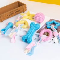 Jouet à mâcher pour chien en tissu TPR Zhejiang Macaron, bâtonnet de dentition résistant pour petits chiens, pour le nettoyage dentaire et la stimulation des molaires