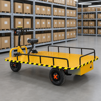 Chariot à plateforme électrique à batterie 3 roues, 1 tonne, usage industriel intensif, meilleur prix, OEM
