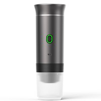 Machine à Café Expresso Professionnelle Mini Automatique Portable avec Boîtier en Acier Inoxydable Source d'Énergie Électrique Système d'Eau Chaude