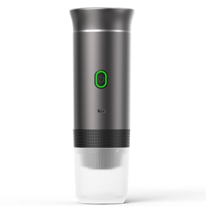 Профессиональная мини-автоматическая кофемашина Эспрессо портативная с корпусом из нержавеющей стали, Электрический источник питания, система горячего водоснабжения - Product Image 3