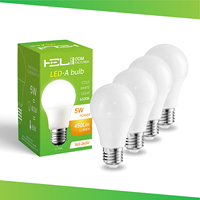 Ampoule LED E27 SMD 6500K 5W A60 AC220V Certifiée CE ROHS CB ETL Ampoule à économie d'énergie résidentielle