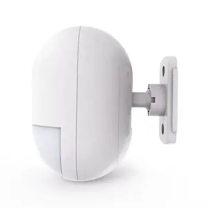 Kerui - Sistema de alarme interno com sensor de movimento, 433MHZ, Pir, sem fio, sistema de segurança doméstica, alarme contra roubo, com cabo USB, porta alimentada