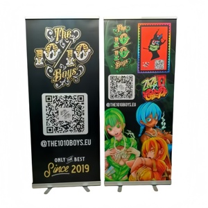 Promotional Custom Design Advertising Stand <strong>up</strong> Banner Retractable <strong>Roll</strong> <strong>up</strong> Banner With Your Brand Logo - Product Image 1