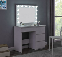 Table de maquillage LED moderne, directement de l'usine, avec tiroirs – Solution complète pour les acheteurs de meubles
