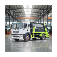 Camion compacteur de déchets Dongfeng 4x2 d'occasion, 12-18 m³ de capacité, avec bras de compression automatique et pompe à bras oscillant