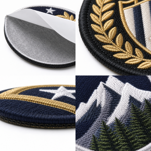 Heat Press Wholesale High Quality 3D Puff Brand Logo Custom Logo Fabric <strong>Sew</strong> <strong>on</strong> Embroidered Iron <strong>on</strong> Cloth Cap <strong>Patches</strong> - Product Image 5