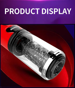 Rotazione telescopica automatica riscaldamento tazza di masturbazione maschile Silicone Vagina figa reale masturbatore per adulti giocattoli del sesso per gli uomini - Product Image 4