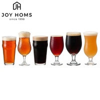Verre à bière Pilsner personnalisé avec logo laser, vente en gros, tulipes classiques modernes, grand gobelet transparent pour bar