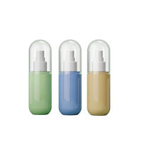 Flacon de parfum de luxe personnalisé en PET de 100 ml et 120 ml avec vaporisateur de brume d'ambiance, capsule d'eau et capuchon