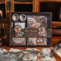 Coffret Cadeau Bigoo Exquis : Journal Artistique Européen Vintage A6, Carnet Rétro, Kit DIY Scrapbook