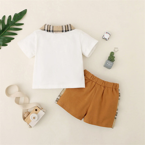 Ensemble de vêtements d'été pour garçons, haut en coton décontracté, Short pour enfant en bas âge, vêtements pour enfants, manches courtes, tenue pour bébé garçon - Product Image 3