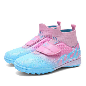 Nuevas zapatillas de fútbol transpirables y cómodas para niños y niñas, con tacos, para partidos en césped. - Product Image 5