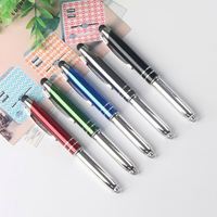 Bolígrafo de metal con logotipo personalizado de la marca Shichen, herramienta de escritura promocional a buen precio con tinta negra/azul de 1,0mm de ancho