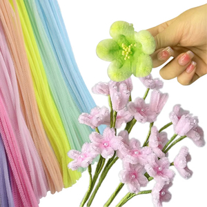 Kit <span class=keywords><strong>de</strong></span> nettoyage <span class=keywords><strong>de</strong></span> tuyaux très apprécié, yeux en plastique, artisanat et loisirs créatifs, tiges en chenille multicolores, nettoyants pour tuyaux rayés pour l'école et le bricolage - Product Image 4