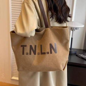 กระเป๋าผ้าแคนวาสพิมพ์ลายแฟชั่นลำลองสำหรับนักศึกษาชั้นปีแรก หัวเฉิง  แบบมีซิป พกพาสะดวกอเนกประสงค์ สำหรับผู้หญิง - Product Image 6