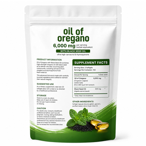 Complément alimentaire à base d'huile d'origan biologique en gélules souples avec des bienfaits antioxydants pour la santé digestive et immunitaire des adultes - Product Image 6