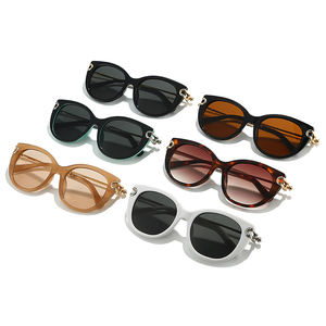 Lunettes de soleil XYT52 tendance ovales avec protection UV400, grandes lunettes de soleil œil de chat pour femmes et hommes, confortables, en <span class=keywords><strong>PC</strong></span>, personnalisées, pour l'extérieur - Product Image 6