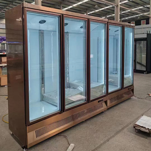 Hiển thị kỹ thuật số 1000L làm mát bằng không khí Ba cửa kính Tủ lạnh thịt lạnh thương mại Tủ lạnh lớn - Product Image 1