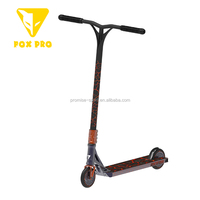 Fábrica china pop scooter pro gratuita aluminio bmx antideslizante extrema doble patada scooters pie truco scooters freestyle pro