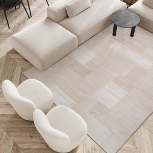 Alfombra Beige Moderna Ecológica de Alta Calidad, Alfombra Grande Blanca de Lujo para Sala de Estar - Product Image 4