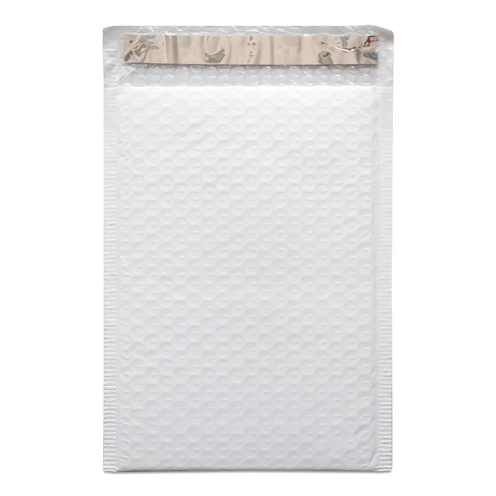 Kabarcık beyaz poli mat kabarcık zarf nakliye çantası ile Jinya fabrika poli kabarcık zarf sevkiyat poşetleri