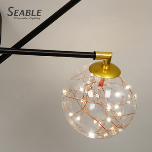 Lampada da soffitto a sospensione antiriflesso decorativa contratta di alta qualità negozio di cucine 48W illuminazione a sospensione a Led - Product Image 5