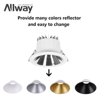 Downlight LED Empotrable Ajustable de Aluminio SKD Moderno con Ángulo de Haz de 110° y Luz Blanca Neutra de 4100K