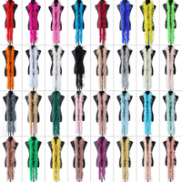 Boa de plumes d'autruche 6 plis pour l'artisanat de fête de mariage bricolage pour les décorations de vêtements de carnaval accessoires de costumes bon prix