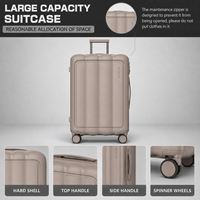 Valise à roulettes personnalisée avec logo métallique, ouverture frontale, pour boutique de produits de voyage, vente en gros