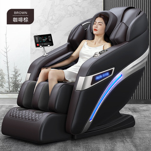 2024 Popular lujo MC03 negro PU cuero <span class=keywords><strong>8D</strong></span> gravedad cero silla de masaje de cuerpo completo con función Musical y Shiatsu cuidado de la cabeza del cuello - Product Image 2